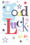 There's an irresistible spirit of encouragement running through this bold and cheerful 'Good Luck' card, which echoes the warm optimism we share here in Edgware. The greeting leaps from the surface in a vibrant array of colours-oversized pastel blue and deep raspberry letters intertwine with mossy greens and regal purples, like an artist mixing hope onto their palette. Whimsical stars in shades from navy to bright lime dash playfully across the clean white background, reminiscent of stargazing nights in Chandos Recreation Ground, each twinkling with the promise of new possibilities. The delicate texture hints at the satisfying feel of premium cardstock-a tactile pleasure that reminds you of freshly delivered flowers, crisp and full of life. This card is perfect for pressing into the hands of someone facing milestones from new jobs to university beginnings, as if offering a piece of Edgware's own hopeful heart. Every flourish radiates the simple, steadfast magic of community support, making these well-wishing words as comforting and genuine as a handmade bouquet shared among friends.
